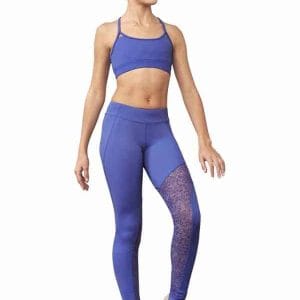 Bloch FP5171CB Romi Printed Mesh Panel Stirrup Legging